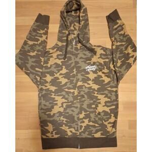 Vintage Travis Tritt Camouflage Hoodie Zip Up Jacket XL Women's OR Mens